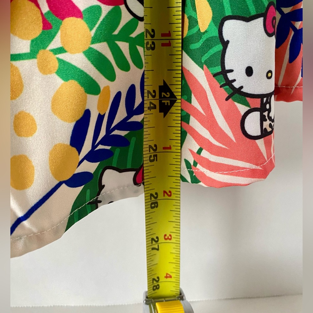 Hello Kitty and Friends Girls Off Shoulder Tropical Print Dress 9Y SHEIN X - Picture 6 of 16